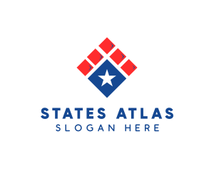 Patriotic Star Tile logo design