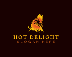 Blazing Roast Chicken logo design