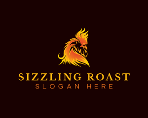 Roast - Blazing Roast Chicken logo design
