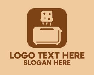 Slice - Bread Toaster Mobile App logo design
