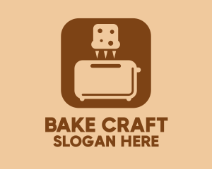 Bread Toaster Mobile App logo design