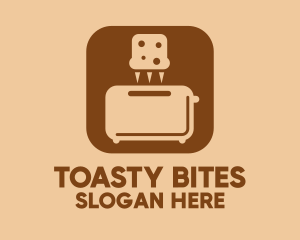 Toaster - Bread Toaster Mobile App logo design