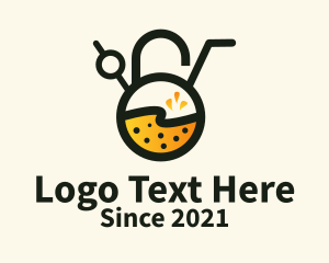 Dessert - Lock Fruit Juice logo design