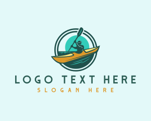 Kayak - Kayaking Ocean Vacation logo design