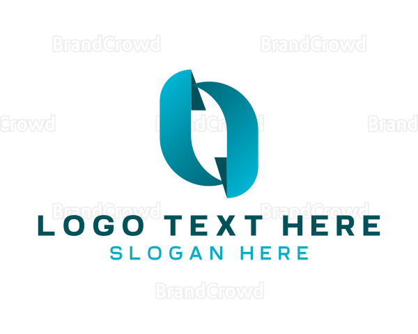 Modern Tech Letter O Logo