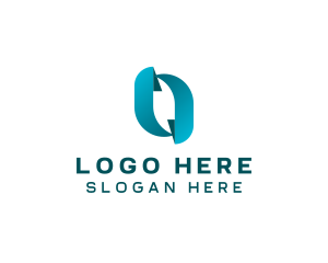 Modern Tech Letter O  logo design