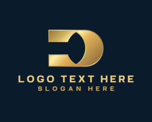 Metallic - Premium Company Business Letter D logo design
