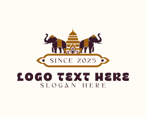 Heritage - Thailand Elephant Temple logo design
