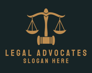 Court Justice Scale  logo design