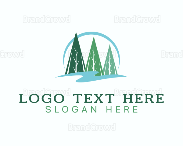 Forest Pine Tree Logo