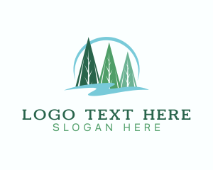 Pine Tree - Forest Pine Tree logo design