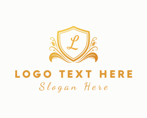 Gold - Royal Shield Boutique logo design