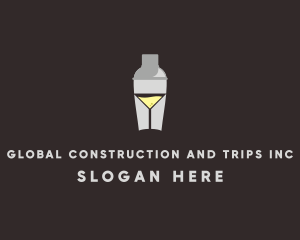 Cocktail Shaker Glass  Logo