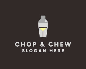 Cocktail Shaker Glass  Logo