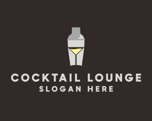 Cocktail Shaker Glass  logo design