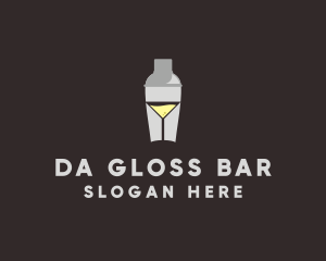 Cocktail Shaker Glass  logo design