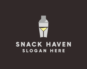 Cocktail Shaker Glass  logo design