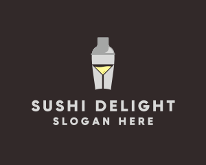 Cocktail Shaker Glass  logo design