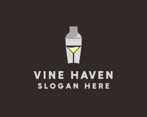 Cocktail Shaker Glass  logo design