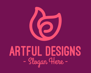 Pink Tulip Petals logo design