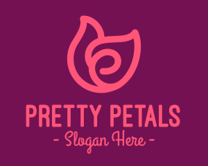 Pink Tulip Petals logo design