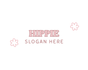 Soft Color - Cute Flower Pastel Wordmark logo design