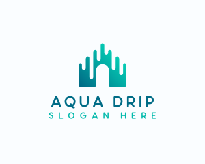 Drip - Paint Drip House logo design