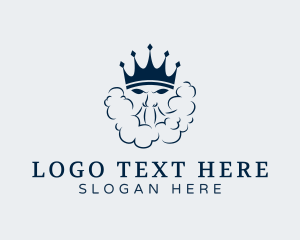 Tobacco - Smoking Crown Man logo design