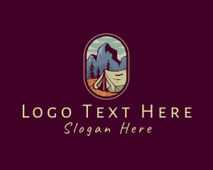 Rocky - Outdoor Camping Tent logo design