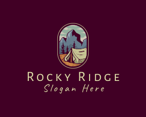 Rocky - Outdoor Camping Tent logo design