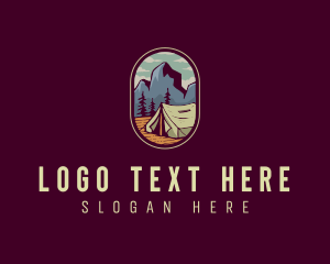 Hill - Outdoor Camping Tent logo design