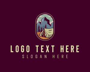 Outdoor - Outdoor Camping Tent logo design