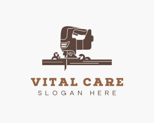 Industrial Jigsaw Woodcutter Logo