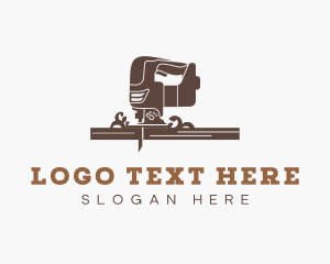 Industrial Jigsaw Woodcutter Logo