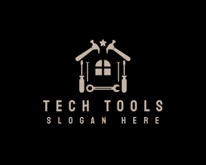 Home Construction Tools Logo