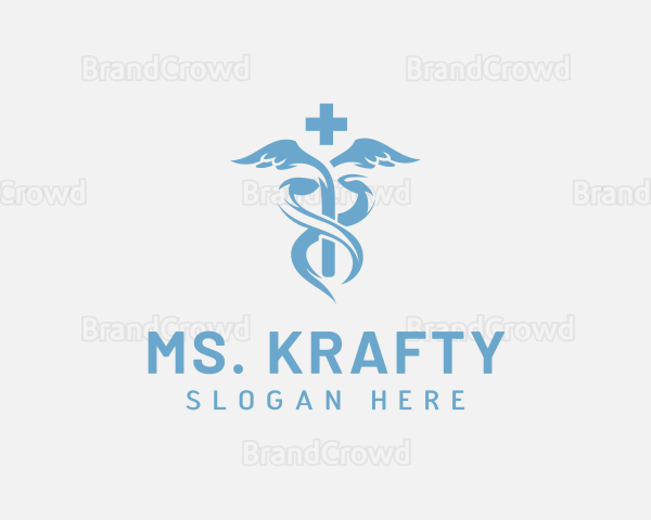 Minimal Medical Caduceus Logo