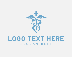 Caduceus - Minimal Medical Caduceus logo design