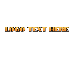 Bold - Orange Industrial Wordmark logo design