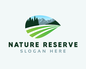 Reserve - Nature Mountain Field logo design