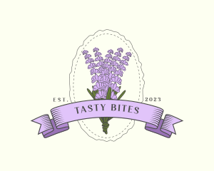 Aroma - Lavender Flower Garden logo design