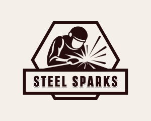 Welder - Welder Mechanic Ironworks logo design