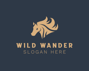 Wild Horse Head logo design