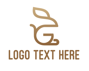 Fur - Monogram Rabbit G logo design