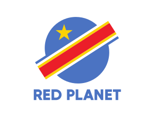 Congo Planet Flag logo design