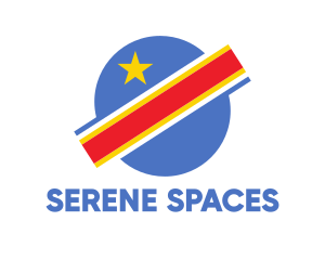 Congo Planet Flag logo design