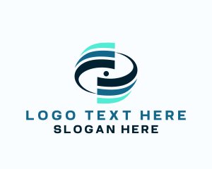 Directional - Breeze Swirl Ventilation logo design