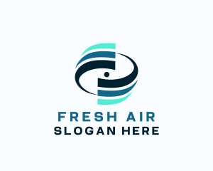 Breeze Swirl Ventilation logo design