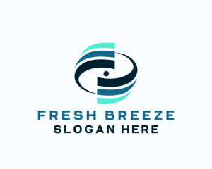 Breeze - Breeze Swirl Ventilation logo design