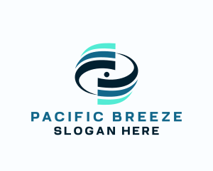 Breeze Swirl Ventilation logo design