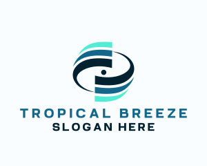 Breeze Swirl Ventilation logo design